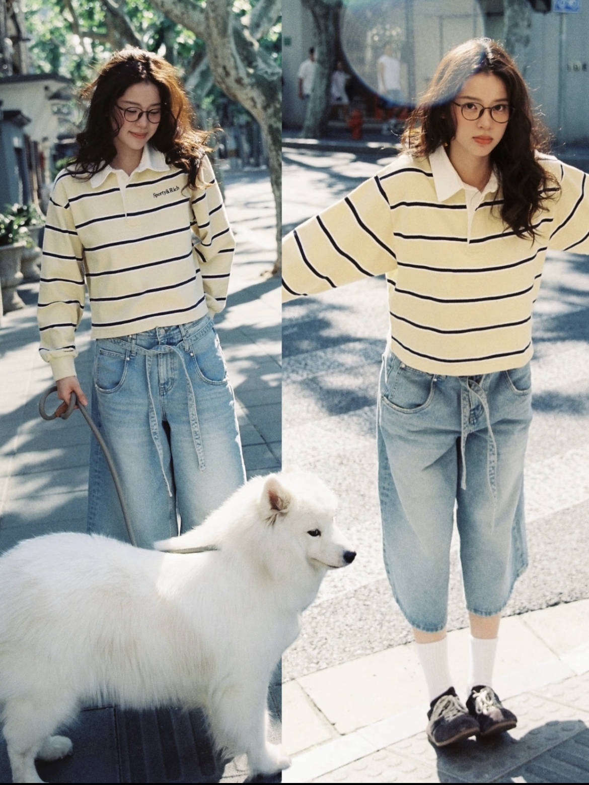 杨幂欧阳娜娜都爱穿的宽腿中裤,今夏火成这样啦?