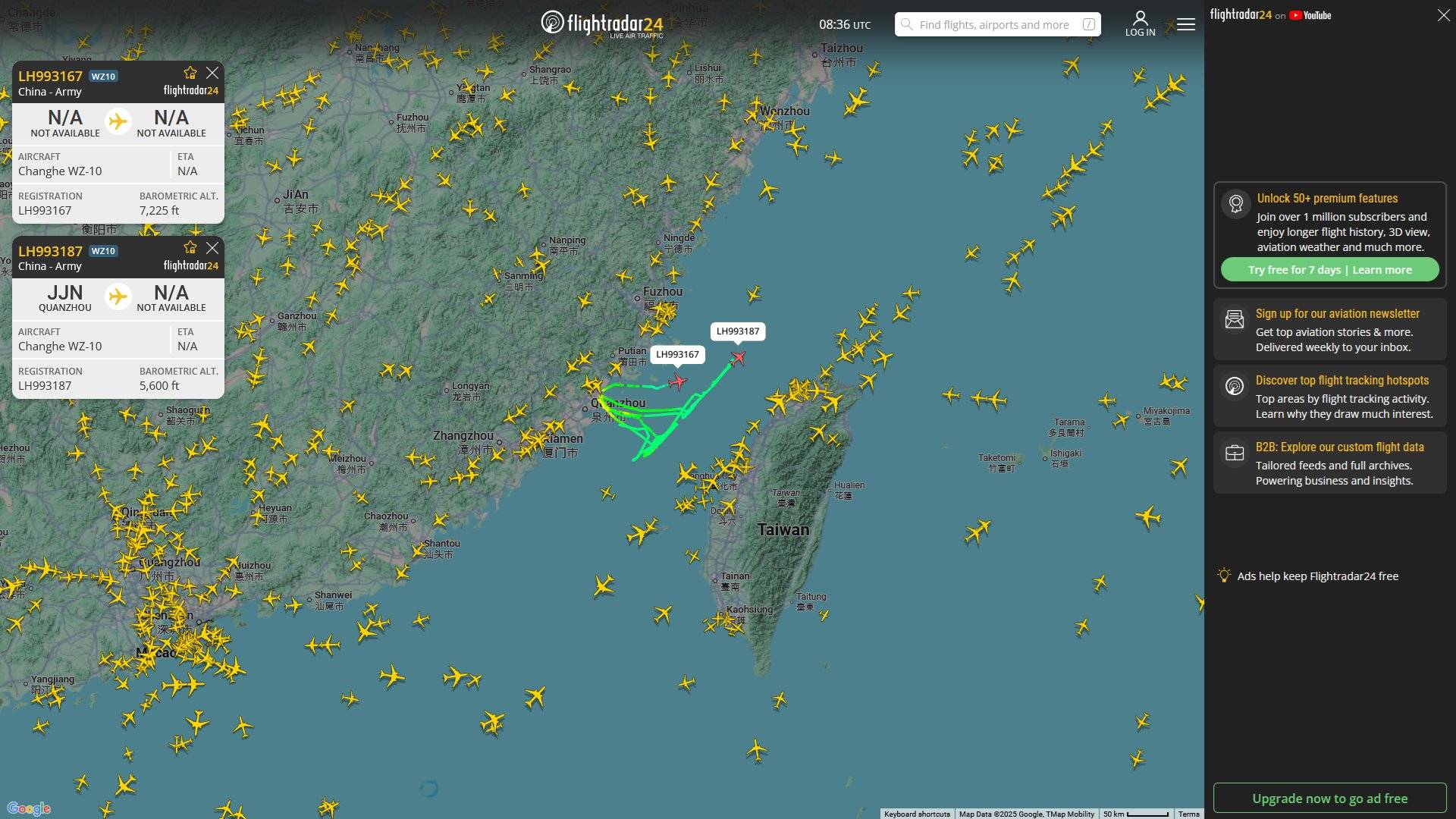 台岛海峡对峙升级,外军机突然向直10逼近,结果下一刻又老实了